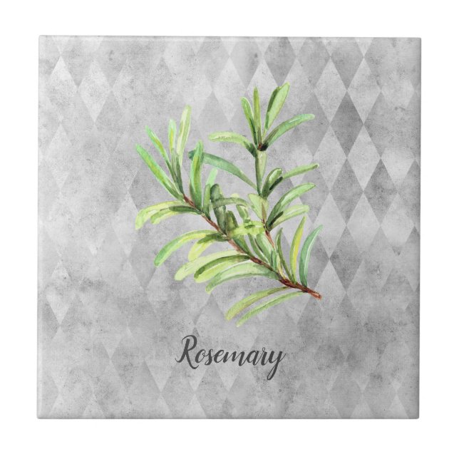 Rosemary Herb Watercolor (Frente)