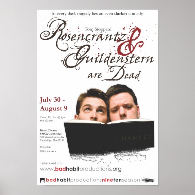 Rosencrantz & Guildenstern Poster (Frente)