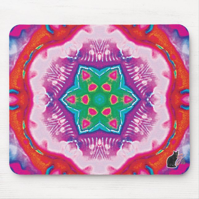 Rosette Kaleidoscope Mouse Pad (Frente)