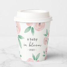 Rosey Baby in Bloom Chá de fraldas Invite