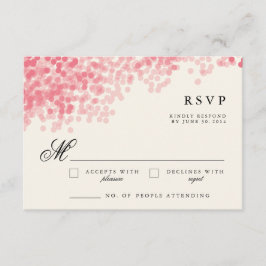 Rosey Light Chá | Placas de resposta RSVP Russas