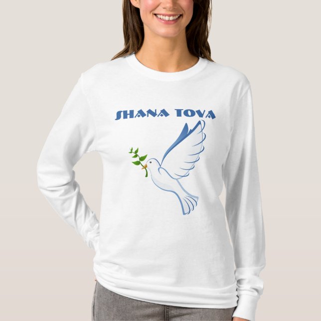 Rosh Hashana - Camiseta Judaica de Ano Novo (Frente)