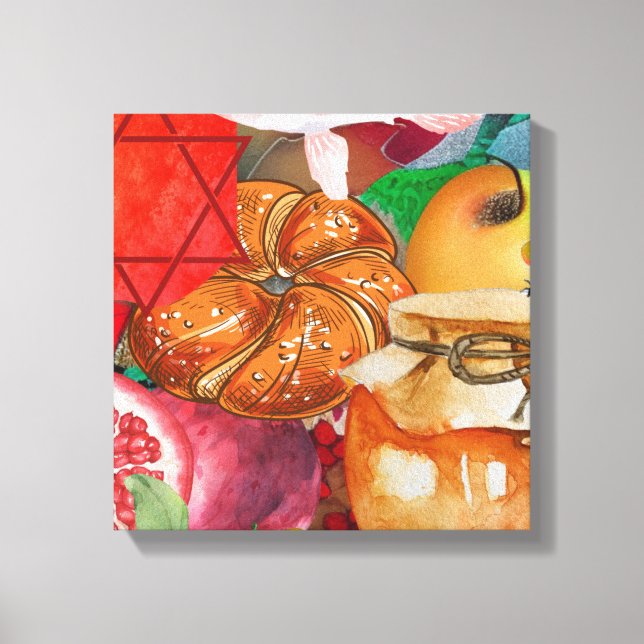 Rosh Hashanah Canvas Art (Frente)