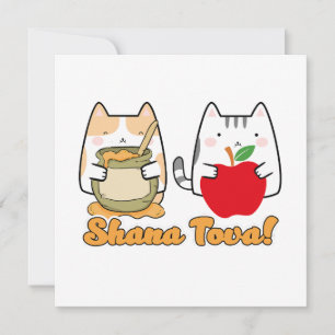 Rosh Hashanah kawaii Cats - Ano Novo Judeu