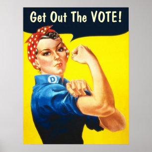 Rosie, a poster do Riveter GOTV