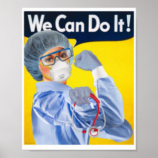 Rosie the Medical Professional Poster Print