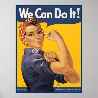 Rosie the Riveter Poster da WWI e da WWII