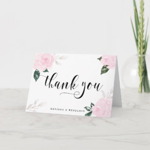 Rosinhas Cor-de-Rosa Aquarela Doce Agradecimento d