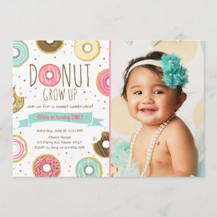 Rosquinha Aniversário Rosquinha de Convite Cresce