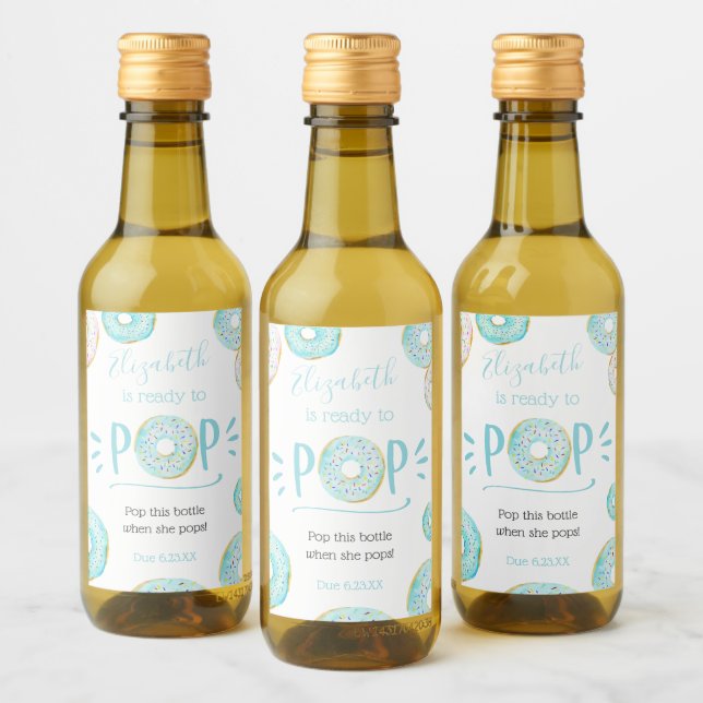 Rosquinha Azul, Pop de bebê quando Pop rótulo de v (Garrafas)