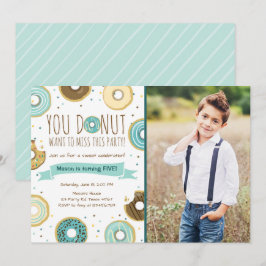 Rosquinha Convite de aniversário rosquinha Deseja 