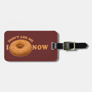 Rosquinha Etiqueta de bagagem personalizada de Hum
