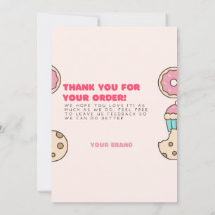 Rosquinha Obrigado Cartões Pequenas Empresas