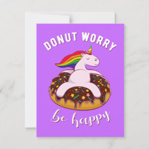 Rosquinha Preocupada Seja Feliz