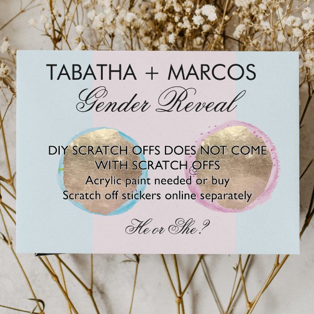 Rosquinha Sexo do Bebê Revelar Cartões de Arranque (Criador carregado)