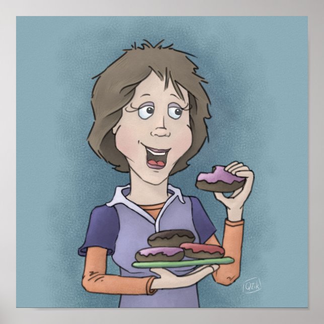 Rosquinhas com poster de borrifagem (Frente)