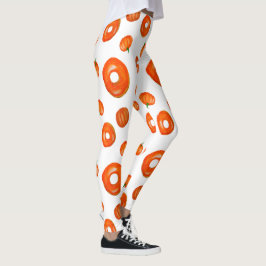 Rosquinhas De Bomba Laranja Leggings Gráficas