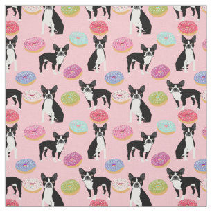Rosquinhas de Boston Terriers - tecido de Cachorro