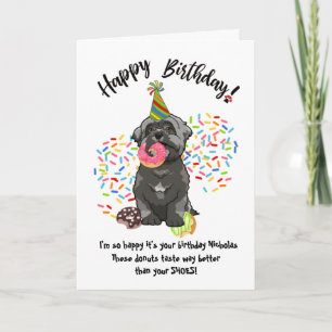Rosquinhas De Cartões De Aniversário De Cão De 