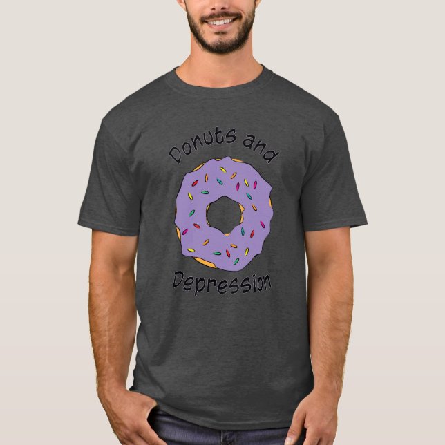 Rosquinhas e Camiseta de Depressão (Frente)