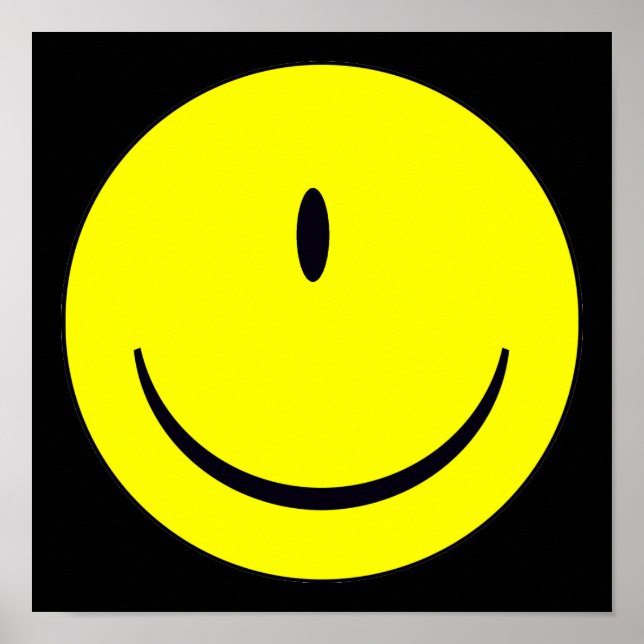 Rosto com um Poster de Sinal Engraçado (Frente)