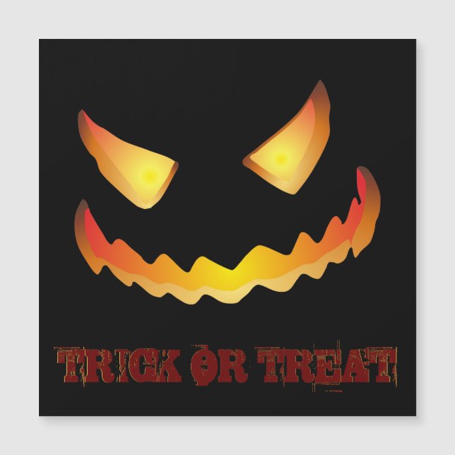 Rosto de Abóbora 2 para o Halloween (Frente)