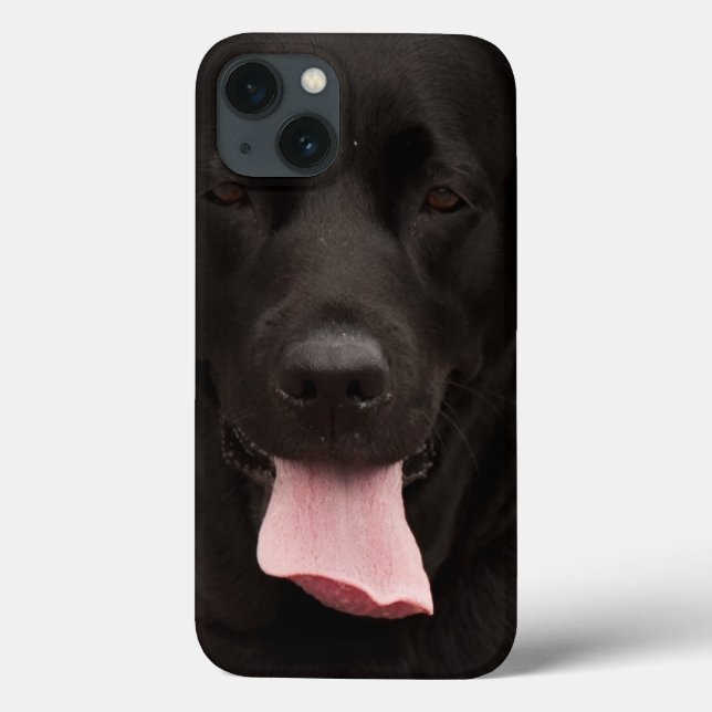 Rosto de cachorro preto (Verso)