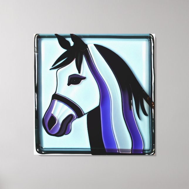 Rosto de Cavalo, Arte de Canvas (Frente)