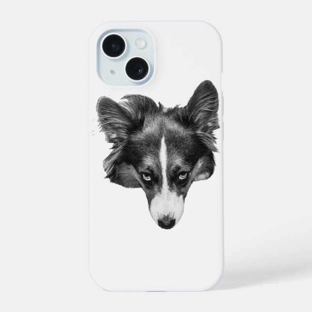 rosto de corgi em sombra suave (Verso)