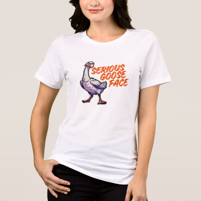 Rosto de Ganso Sério (Frente)