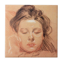 Rosto de Garota Dormindo (por Frantisek Kupka)