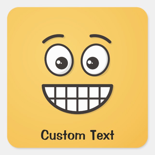 Rosto de Grelha com Adesivo redondo clássico de ol (Frente)