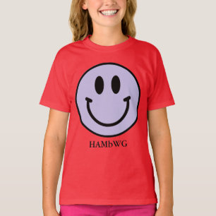 Rosto de sorriso em Lilac em Qualquer Camisa Color