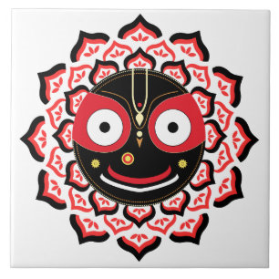 Rosto do Senhor Jagannath Chakra Divindade Hindu