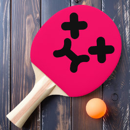 Rosto Emburrado Atordoado Raquete de Ping Pong Ros