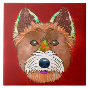 Rosto feio de cachorro do Terrier White West Highl