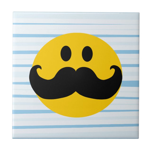 Rosto Feliz de bigode (Frente)