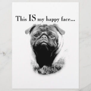 Rosto Feliz de Pug