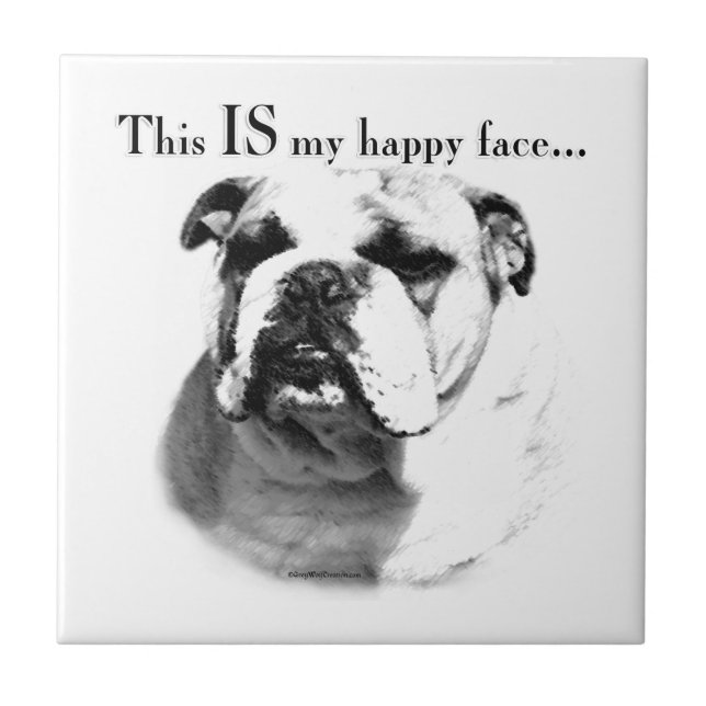 Rosto Feliz do Buldogue (Frente)