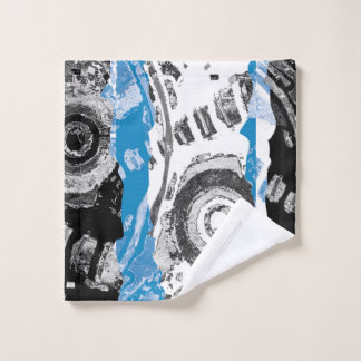 Rosto Mecanismo de Onda – Toalha Personalizada 13" x 13"
