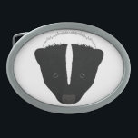 Rosto Skunk<br><div class="desc">Cara esquisita engraçada. Cor de fundo personalizável.</div>