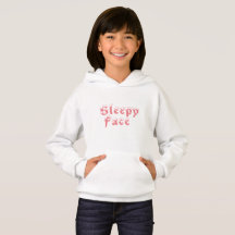 Rosto Sonolento: Doador Hoodie Pullover Infantil