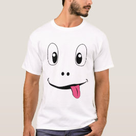 Rosto Sorridente Engraçado – Camiseta com Língua p