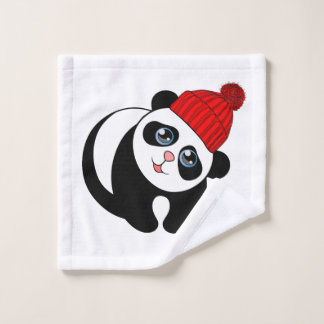 Rosto toalha de lavagem panda