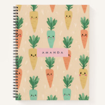 Rostos de Cenoura Kawaii Pastel Personalizados