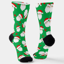 Rostos do Papai Noel Presente de Natal Impresso