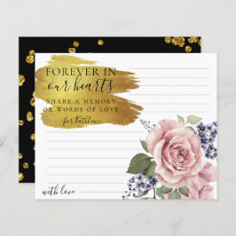 Rosy Floral Elegant Compartilha uma Placa Funeral