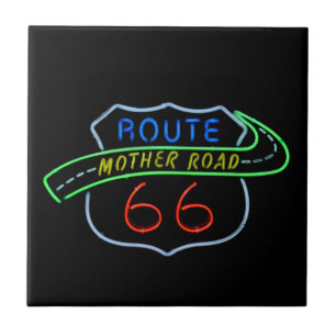 Rota 66, a estrada da mãe, sinal de néon