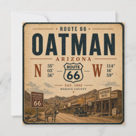 Rota 66 Oatman Arizona Elevação Coordenadas