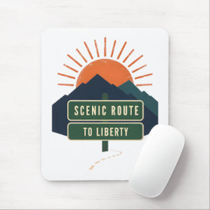 Rota Cênica Para Mouse Pad da Liberdade
